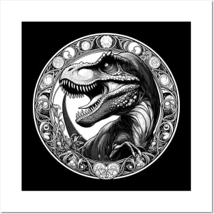 T-Rex Legendary Tyrannosaurus Rex Dinosaur Posters and Art